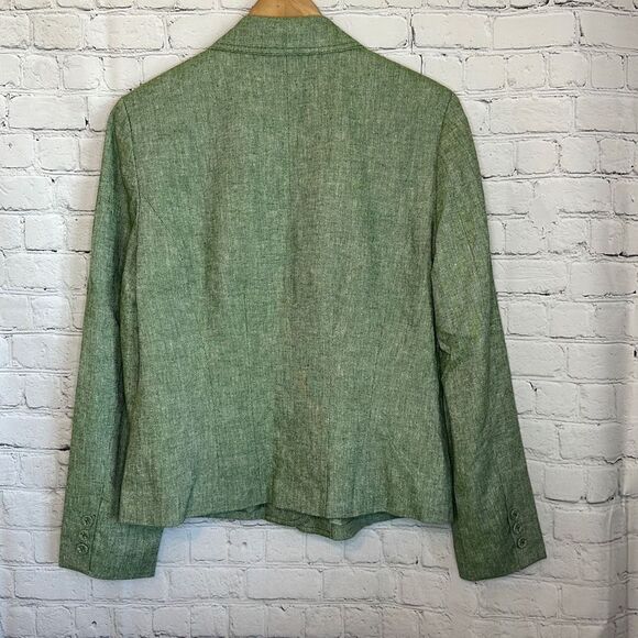 Coldwater Creek Women’s Green Blazer Cloth Buttons Front Pockets size Medium NEW - Picture 5 of 7